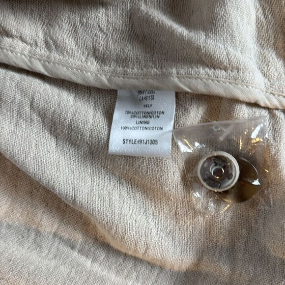 NWT Greylin Roca Relaxed Oatmeal Linen Jacket Size Small - Picture 11 of 12
